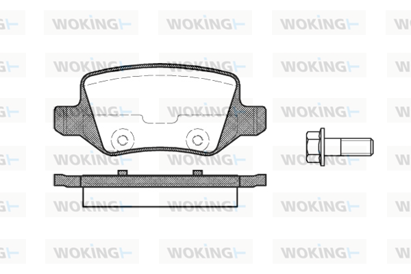 Гальмівна колодка дискова Woking (P9183.00)  арт. P9183.00